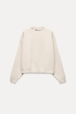 Outlet SUDADERA BÁSICA PUNTO LISO Mujer Cárdigan / Jerséis|Punto