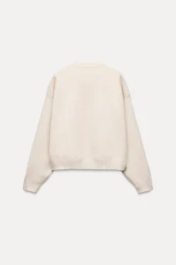 Outlet SUDADERA BÁSICA PUNTO LISO Mujer Cárdigan / Jerséis|Punto