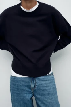 Best SUDADERA BÁSICA PUNTO LISO Mujer Cárdigan / Jerséis|Punto