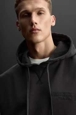 Online SUDADERA CAPUCHA BORDADO Hombre Sudaderas