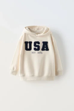 Niños ZARA 1½ - 6 Años·Sudaderas|1½ - 6 Años·Sudaderas<SUDADERA CAPUCHA BORDADO