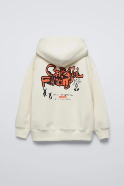Niños ZARA 6 - 14 Años·Sudaderas<SUDADERA CAPUCHA BORDADO