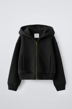 Niños ZARA 6 - 14 Años·Sudaderas|6 - 14 Años·Deporte / Jogging<SUDADERA CAPUCHA CREMALLERA