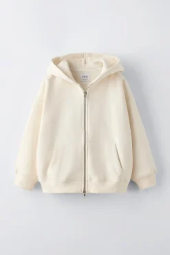 Niños ZARA 6 - 14 Años·Sudaderas|6 - 14 Años·Deporte / Jogging<SUDADERA CAPUCHA CREMALLERA