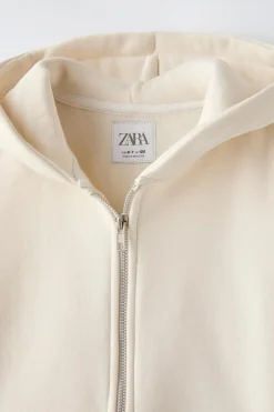 Niños ZARA 6 - 14 Años·Sudaderas|6 - 14 Años·Deporte / Jogging<SUDADERA CAPUCHA CREMALLERA