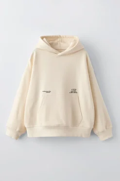 Niños ZARA 6 - 14 Años·Sudaderas<SUDADERA CAPUCHA ESTAMPADO