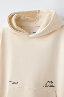 Niños ZARA 6 - 14 Años·Sudaderas<SUDADERA CAPUCHA ESTAMPADO