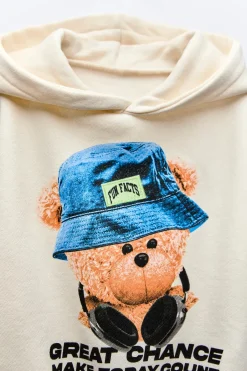 Niños ZARA 1½ - 6 Años·Sudaderas|6 - 18 Meses·Sudaderas<SUDADERA CAPUCHA ESTAMPADO