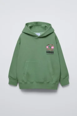Niños ZARA 6 - 14 Años·Sudaderas<SUDADERA CAPUCHA ESTAMPADO CASCOS