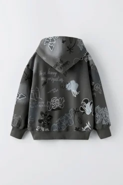 Niños ZARA 6 - 14 Años·Sudaderas<SUDADERA CAPUCHA GRAFITTI