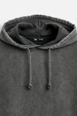 New SUDADERA CAPUCHA LAVADO Hombre Sudaderas