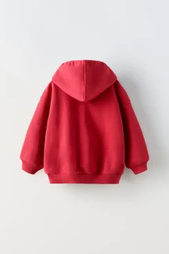 Niños ZARA 1½ - 6 Años·Sudaderas|1½ - 6 Años·Chándal<SUDADERA CAPUCHA TEXTO