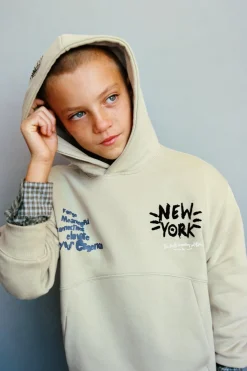 Niños ZARA 6 - 14 Años·Sudaderas<SUDADERA CAPUCHA TEXTO