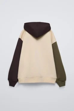 Niños ZARA 6 - 14 Años·Sudaderas<SUDADERA CAPUCHA TEXTO RELIEVE