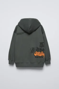 Niños ZARA 6 - 14 Años·Sudaderas<SUDADERA CAPUHCA GRAFFITI