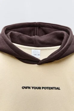 Niños ZARA 6 - 14 Años·Sudaderas<SUDADERA COLOR BLOCK ETIQUETA