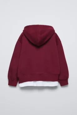 Niños ZARA 6 - 14 Años·Sudaderas|6 - 14 Años·Deporte / Jogging<SUDADERA COMBINADA CAPUCHA