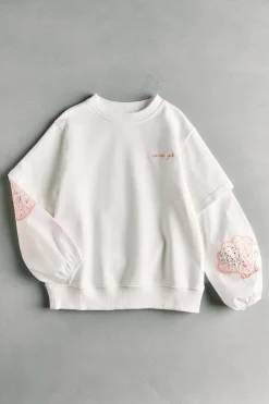 Niños ZARA 6 - 14 Años·Sudaderas<SUDADERA COMBINADA PARCHES - SEA NY