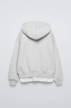 Niños ZARA 6 - 14 Años·Sudaderas|6 - 14 Años·Deporte / Jogging<SUDADERA COMBINADA TEXTO