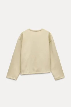 Fashion SUDADERA COMBINADA TRICOT Mujer Sudaderas / Joggers