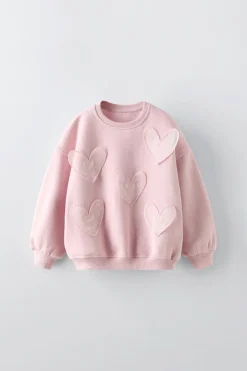 Niños ZARA 1½ - 6 Años·Sudaderas|6 - 18 Meses·Sudaderas<SUDADERA CORAZONES