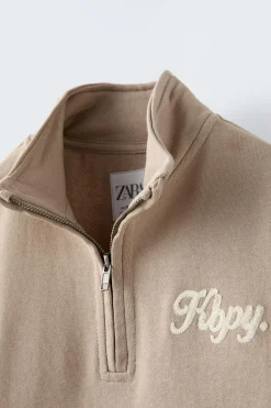 Niños ZARA 6 - 14 Años·Sudaderas<SUDADERA CREMALLERA BORDADO