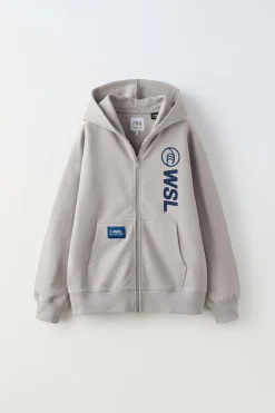 Niños ZARA 6 - 14 Años·Sudaderas|6 - 14 Años·Sudaderas<SUDADERA CREMALLERA CAPUCHA WSL™