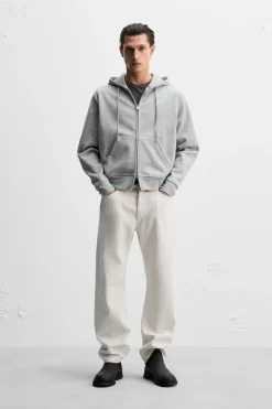 Outlet SUDADERA CREMALLERA CAPUCHA Hombre Sudaderas