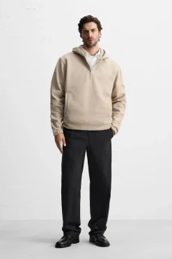 Outlet SUDADERA CREMALLERA CAPUCHA Hombre Sudaderas