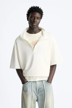 Online SUDADERA CREMALLERA CUELLO Hombre Sudaderas