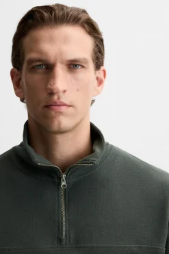 New SUDADERA CREMALLERA CUELLO Hombre Sudaderas