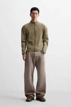 Sale SUDADERA CREMALLERA LAVADA Hombre Sudaderas