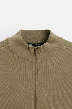 Sale SUDADERA CREMALLERA LAVADA Hombre Sudaderas