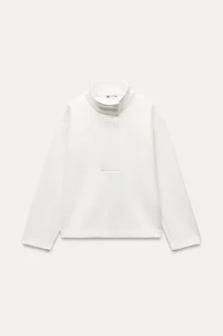 Outlet SUDADERA CREPE CUELLO ALTO Mujer Sudaderas / Joggers