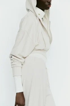 Sale SUDADERA CROP CAPUCHA SOFT Mujer Sudaderas / Joggers