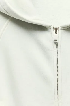 Best SUDADERA CROP CAPUCHA TEXTO EFECTO LAVADO Mujer Sudaderas / Joggers