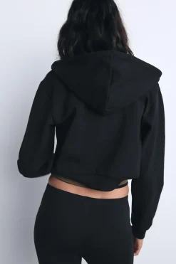 Discount SUDADERA CROP INTERLOCK Mujer Sudaderas / Joggers