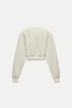 Hot SUDADERA CROP INTERLOCK Mujer Sudaderas / Joggers