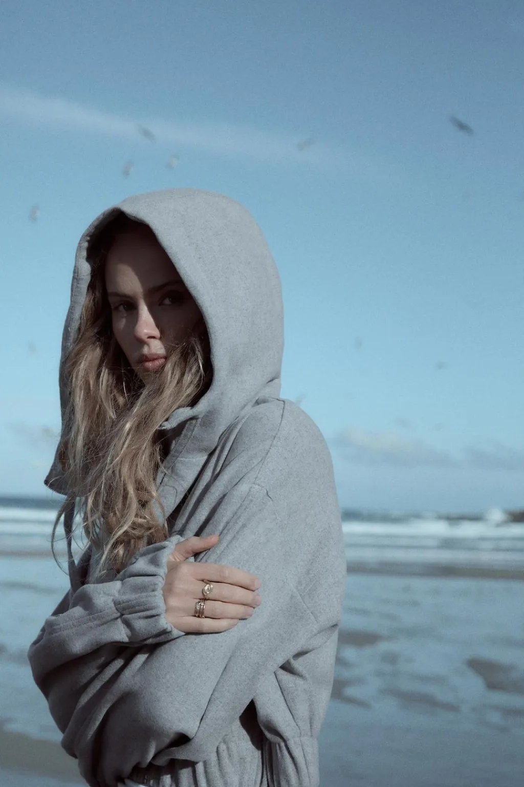 Sale SUDADERA CROP SOFT CAPUCHA Mujer Sudaderas / Joggers