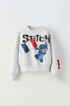 Niños ZARA 6 - 14 Años·Sudaderas<SUDADERA CROPPED LILO & STITCH PARIS © DISNEY