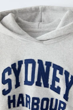 Niños ZARA 6 - 14 Años·Sudaderas<SUDADERA CROPPED TEXTO