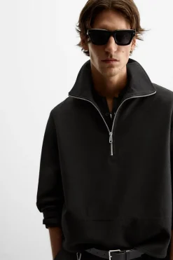 Sale SUDADERA CUELLO CREMALLERA Hombre Sudaderas