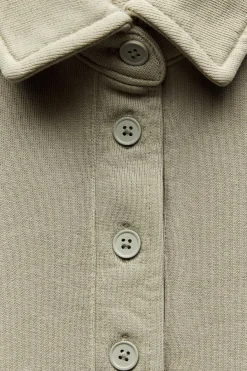 New SUDADERA CUELLO POLO LAVADA Mujer Sudaderas / Joggers