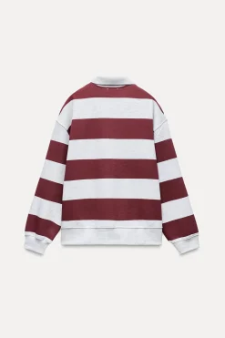 Fashion SUDADERA CUELLO POLO VARSITY Mujer Sudaderas / Joggers