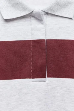 Fashion SUDADERA CUELLO POLO VARSITY Mujer Sudaderas / Joggers