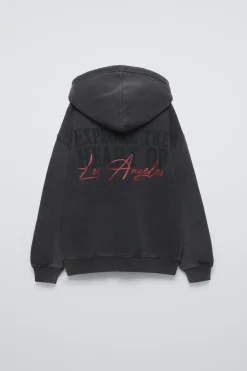 Niños ZARA 6 - 14 Años·Sudaderas<SUDADERA EFECTO LAVADO ESTAMPADA