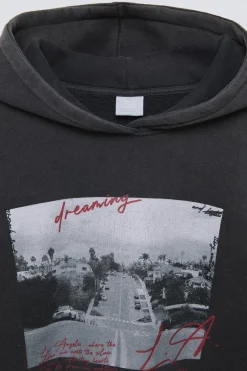 Niños ZARA 6 - 14 Años·Sudaderas<SUDADERA EFECTO LAVADO ESTAMPADA