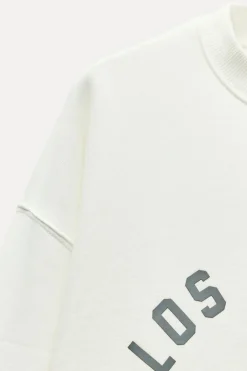 Sale SUDADERA EFECTO LAVADO TEXTO ENGOMADO Mujer Sudaderas / Joggers