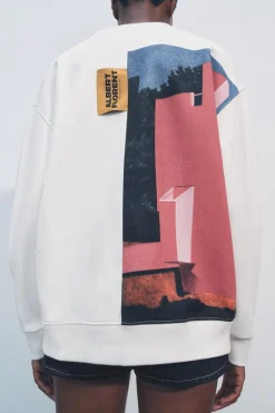 New SUDADERA ESTAMPACIÓN ALBERT FLORENT Mujer Sudaderas / Joggers