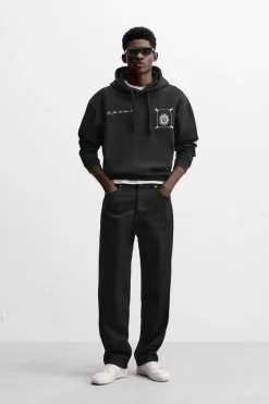 Fashion SUDADERA ESTAMPADA COMBINADA Hombre Sudaderas